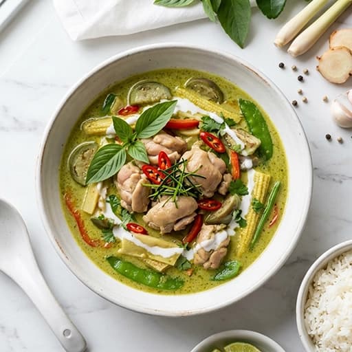 Green Thai Curry (Chicken)