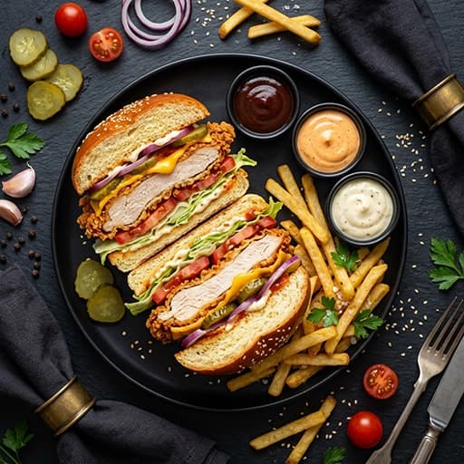 Fried Chicken Burger