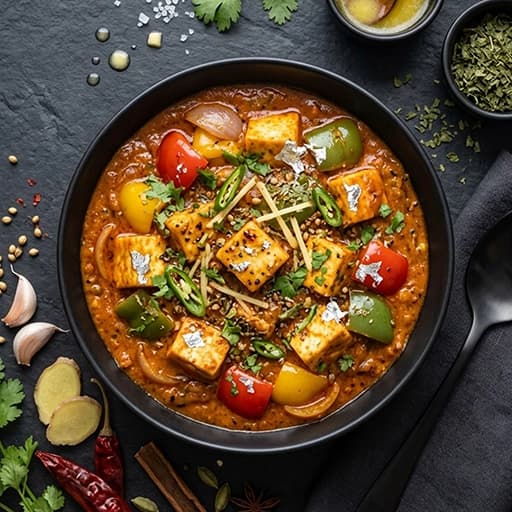 Kadhai Paneer cooked by a ChefKart chef