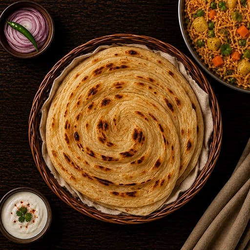 Lachha Paratha cooked by a ChefKart chef