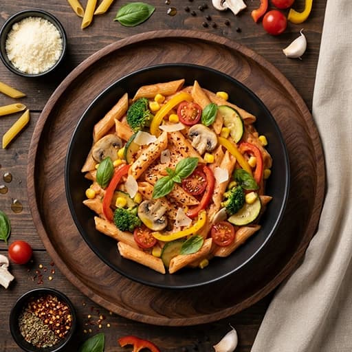 Pink Sauce Pasta (Veg) 