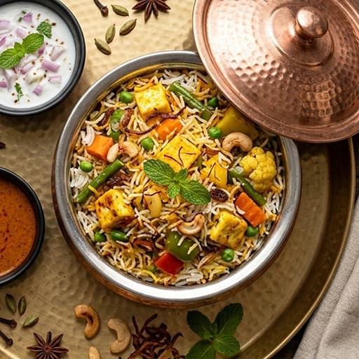 Veg Biryani cooked by a ChefKart chef