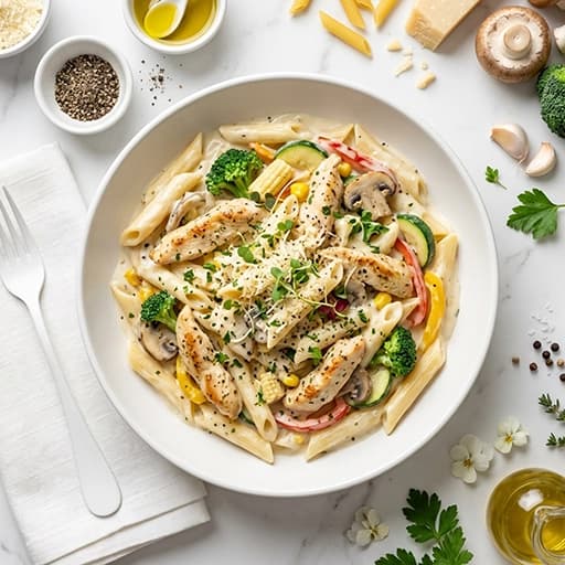 White Sauce Pasta (Chicken)