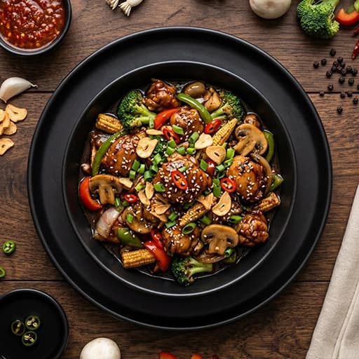 Chicken in Burnt Garlic Sauce